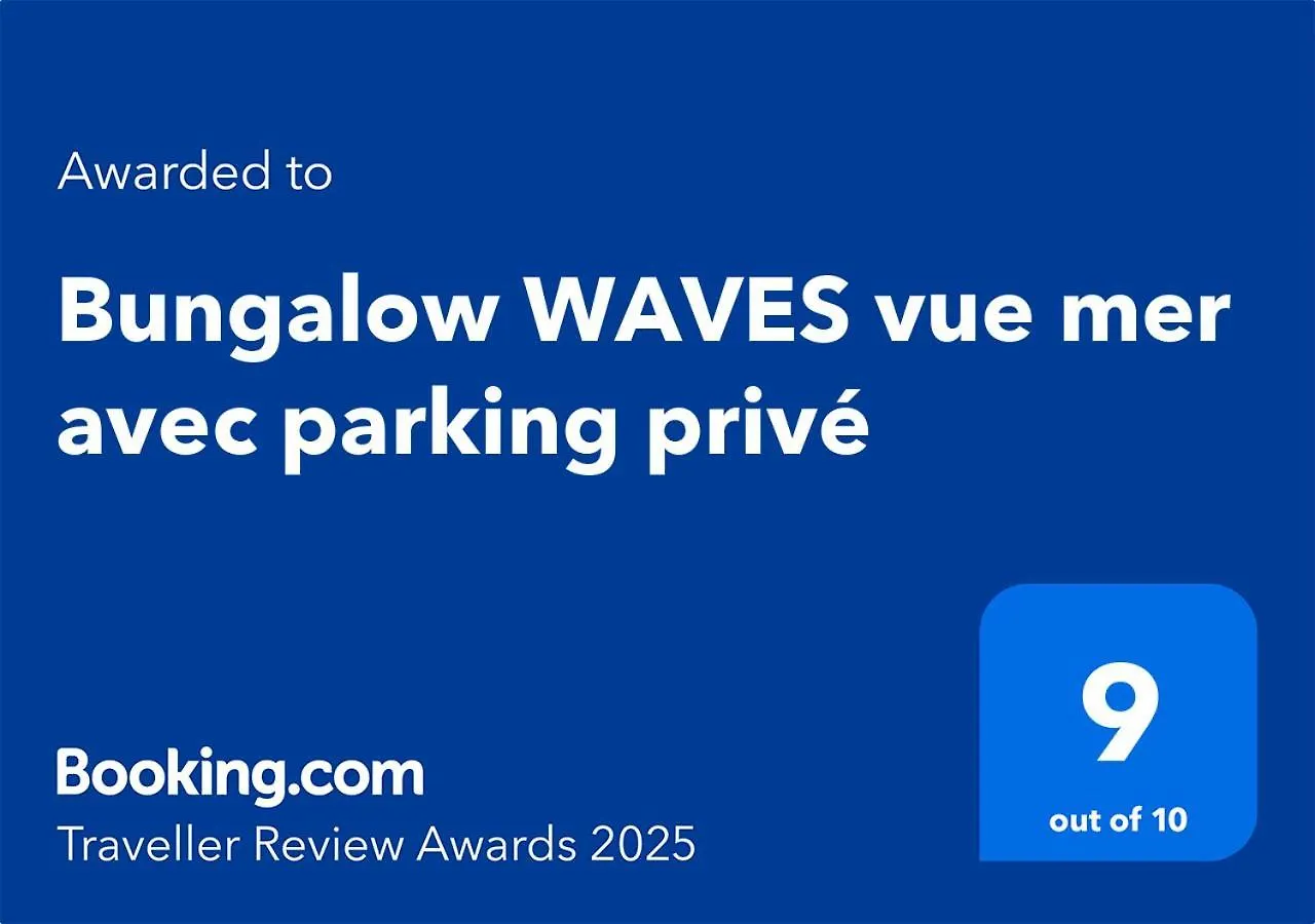 Bungalow Waves Vue Mer Avec Parking Prive Gallochat بيت للعطل
